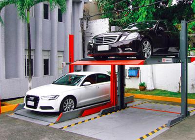 China Home Garage Residential Car Parking Lifts 2000kg 2 Post Car Stacker for sale
