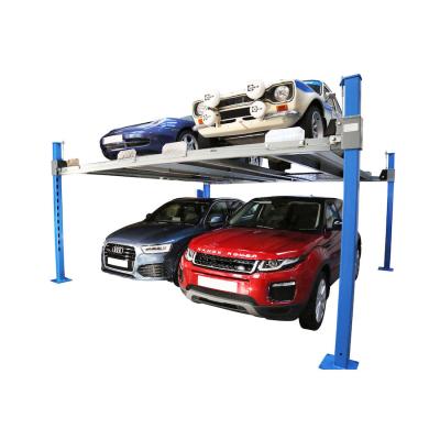 China Home 2 Level Car Parking System Motor Drive 4 Post Garage Lift for sale