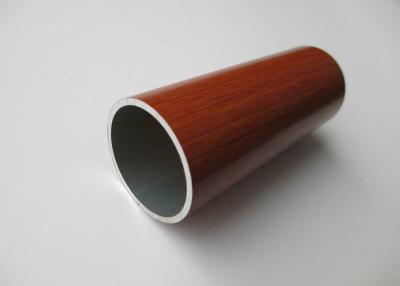 China Diameter 30mm Aluminium Round Tube Wood Grain Painted Environment Protection for sale