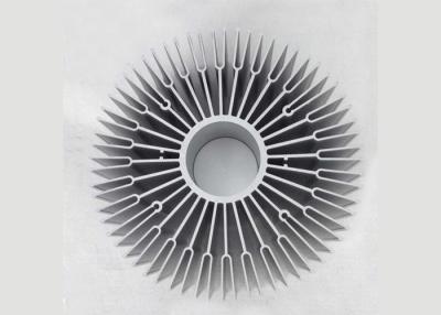 China Aluminiumkühlkörper-Profile Soem-Sonnenblumen-6063, runde Kühlkörper-Verdrängung zu verkaufen