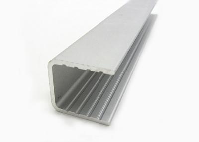 China U Type Powder Coating Aluminium Channel Profiles For Building Curtain Glass Walls for sale