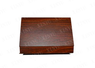 China Cherry Wood Color Aluminum Square Tube for Decoration and Aluminum Floor for sale