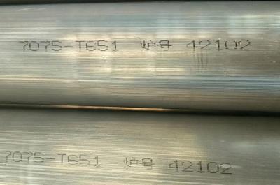 Chine utilisation en aluminium sans couture du tube 7075T6 pour le tuyau rond en aluminium de pièces de vanne de régulation à vendre