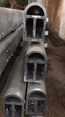 China 6061T6 Aluminum Tube Aluminium Industrial Profile For Conductive Beam Hook / Oxidation Equipment for sale