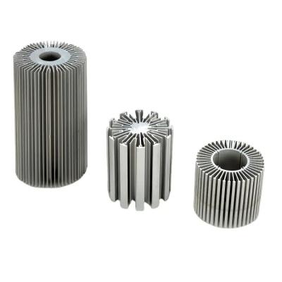 China Extruded Aluminum Heat Sink Profile Sunflower Round Alloy 6063 for sale