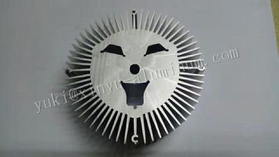 China CNC Machining Aluminum Auto Parts Aluminum Heat Sink Round Radiator Sunflower for sale
