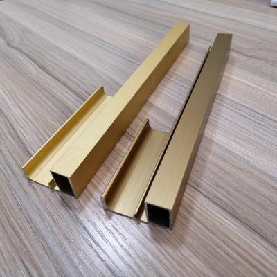 China Cabinet Door Frame Aluminum Extrusion Profile Anodized Kitchen 6000 Series for sale