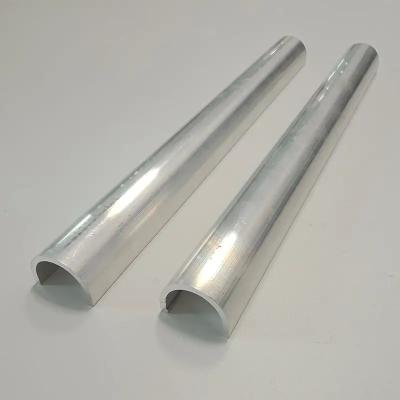 China Aluminum Supplier Half Circle Aluminum Pipe 6063 Anodized Semicircle Pipe Price à venda