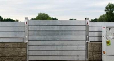 China placa de bafle de aluminio del metal de la pared del control de inundaciones 6063T5 para la protección contra inundaciones en venta