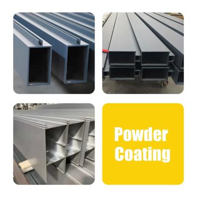 China European Standards 6063 T5 Powder Coating Aluminium Profiles for Curtain Wall for sale