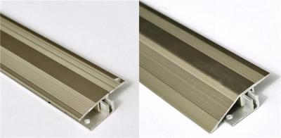 China Gold and Champage Anodized Color Aluminum Extrusion Profiles for Flooring Thicknesses 7-17,5 mm for sale