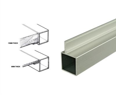China 25*25mm Powder Coated Aluminum Square Tubing Frame With Connector For Display Shelf for sale