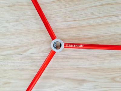 China Red and Green Color Anodized Aluminum Round Tube / Pipe Used For Tent for sale