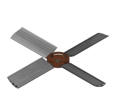 China Piezas de la asamblea de uso de aluminio del perfil de la protuberancia para la fan eléctrica y la fan del aire en venta