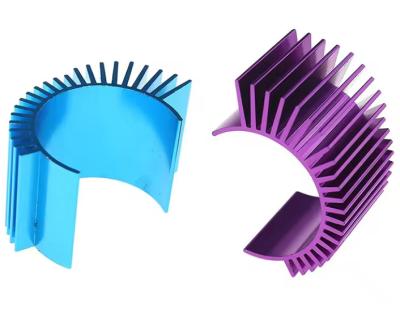 China Custom Large Anodized Color Aluminium Alloy Motor Heat Sink Car Accessories for sale