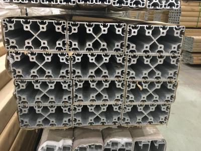 China Silver And Black Anodized 6063 T5 Aluminum T Slot Profile / Aluminum Frame Extrusions for sale