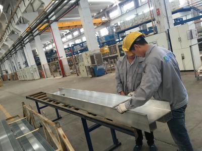 China QC Checking Industrial Aluminum Extrusion Profiles with PVDF coating Surface for sale