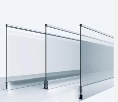 Cina China Supplier U Channel Aluminum Profile Railing Post Base Profiles For Glass Alustrades & Handrails Balustrade in vendita
