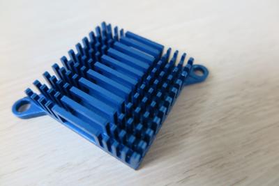 China Blue Air Cooling Aluminum Heat Sink Extrusion Casting And Forging Heat Sink for sale