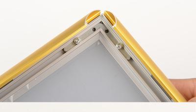 China Silver Sandblasted Anodized LED Aluminum Photo Frame ISO9001 / ISO14001 for sale
