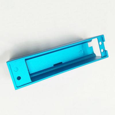 China OEM Aluminum 6061 T6 Machined Metal Parts CNC Milling Enclosure With Blue Anodized for sale