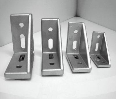 China Metal Right Angle T Slot Aluminum Plastic Cap 30x60 T Slot Corner Bracket for sale