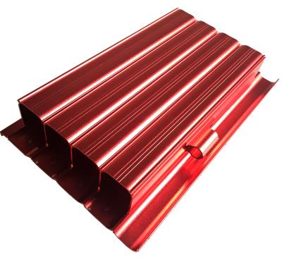 China 6063 Aluminum Housing CNC Machining Parts Anodized Aluminium Profile Red Color for sale
