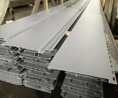 China Sand Matt Powder Coating Aluminum Extrusion Profiles For Aluminum Plank for sale
