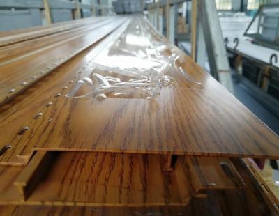 China Plank / Decking / Flooring Aluminium Extruded Profiles With Wooden Color for sale