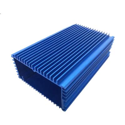 China Recintos de aluminio de la protuberancia azul/recinto electrónico para el proyecto en venta