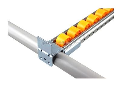 China Anodized Sliding Roller Track Shelf System Conveyor For Pipe Rack for sale