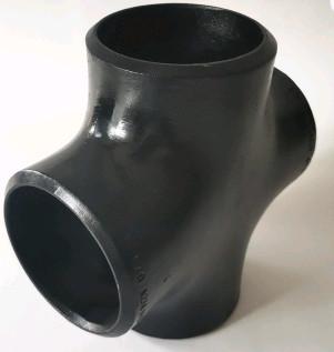 China Seamless Equal Carbon Steel Pipe Cross SCH30 Cross Tee Pipe Fitting JIS B2311 for sale
