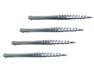 China 10 Inch Soil Anchor Screws , Hot Dip Galvanized Screw 3-4mm Thickness for sale