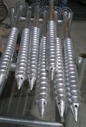 China 3m 1000~3000mm Length Steel Ground Screw Spiral Ground Anchors for sale