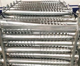 China 18 inch Galvanized Ground Screw Pile Screw Foundation Anchors 600-3500mm Length for sale