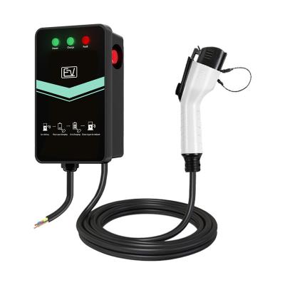 China Type1 Plug 32A Plug And Charge Wall Mounted EV Charging Station Smart Home for sale