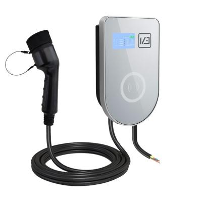 China IP54 22kw Wall Mounted Electric Car Charger For Tesla Audi for sale
