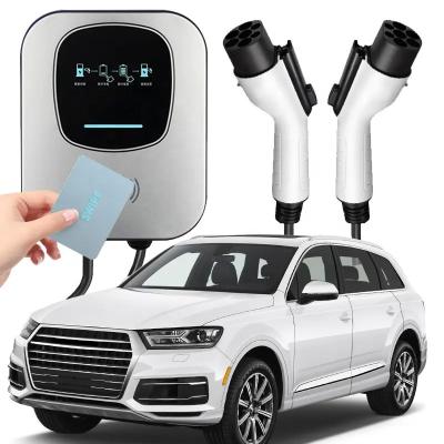 China 22 Kilowatts Screen Display Wall Mounted EV Charging Station With Security Alarm for sale