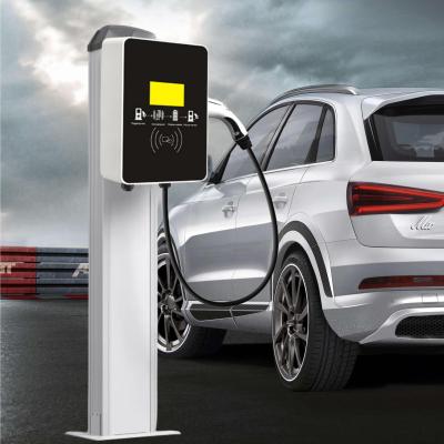 China Single Gun 11kw 22kw Electric Car Wall Box Home Charger Overcurrent Protection for sale