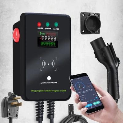 China IP67 European Standard Swipe Card AC Wall Box Electric Car Charger Leakage Protection for sale