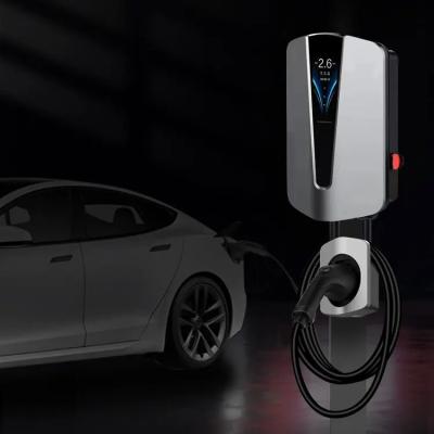 Chine Écran de 4,3 pouces 22 kilowatts de 5m de câble de chargeur du mur EV pour la maison de remplissage rapide de Tesla à vendre