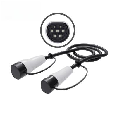 China 3 Phase Double Guns 22kw Type 2 Charging Cable Portable Electric Vehicle Charger for sale
