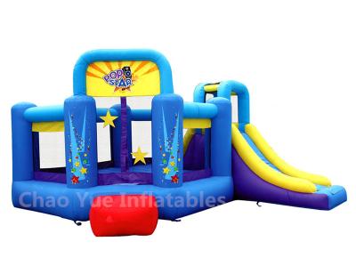 China Commercial Grade 0.55mm PVC Tarpaulin Pop Star Inflatable Castle for amusement park for sale