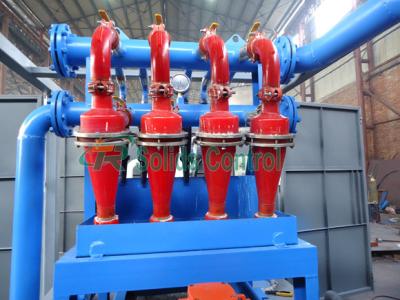 China Oil Drilling Mud Removal Equipment Hydrocyclone Desilter Cleaner 580kg Weight for sale