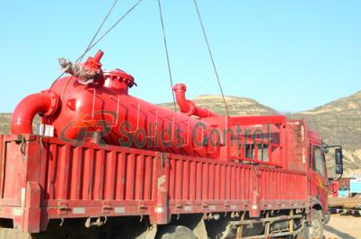 China Solids Control 800mm 180m3/H H2S Oilfield Gas Buster for sale