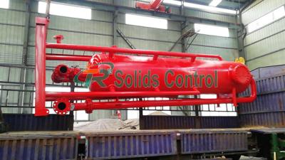 China Skid Mounted 180m3/H 800mm Oilfield Mud Gas Separator for sale