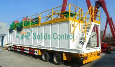 China Mud Tank Oilfield Skid Mounted Solids Control System for sale