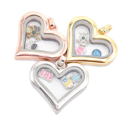 China Origami floating lockets and charms floating locket pendant for sale
