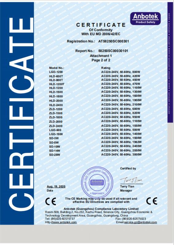 CE - Guangzhou Yixue Commercial Refrigeration Equipment Co., Ltd.