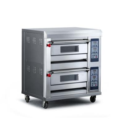 中国 Commercial  Two Deck 4 Tray Bakery Oven Stainless Steel Material 販売のため